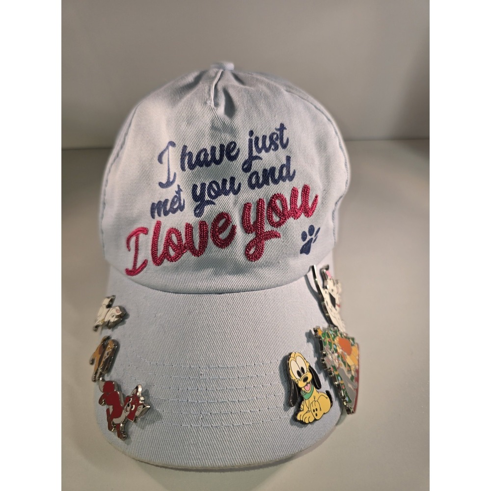 Disney Pixar UP Dug Hat Bundle "I Just Met You I Love You" Cap w/ Disney Pins...